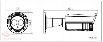 Kamera HD-TVI,bullet Hikvision DS-2CE16C2T-IT3