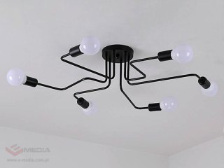 Lampa sufitowa 6 ramion żyrandol E27 6x60W