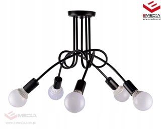 NOWOCZESNA LAMPA ŻYRANDOL 5 PUNKTÓW ŚWIETLNYCH E27