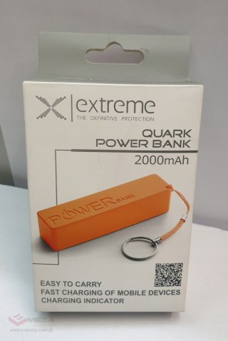 Powerbank Extreme Quark 2000mAh pomarańczowy