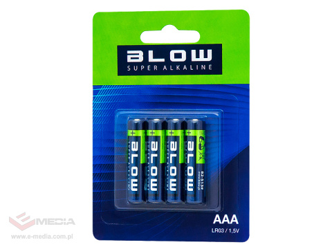 Bateria BLOW SUPER ALKALINE AAA LR03 4 sztuki alkaiczne 1,5V