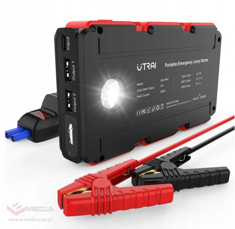 JUMP STARTER ROZRUCH POWERBANK Utrai 1000A 12V