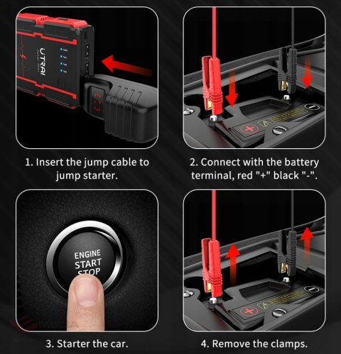 JUMP STARTER ROZRUCH POWERBANK Utrai 1000A 12V