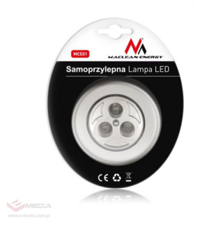 Lampa samoprzylepna 3xLED MACLEAN MCE01