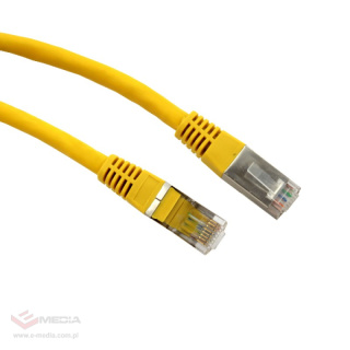 Patchcord F/UTP KAT.6 1m ŻÓŁTY