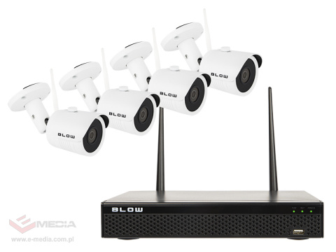 Zestaw monitoringu BLOW WiFI 4x2MP 1TB