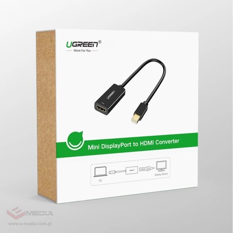 Adapter Ugreen MD112 10460 mini DisplayPort (męski) / HDMI (żeński) FHD 1080p - biały