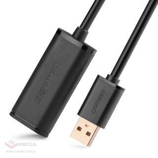 Ugreen kabel aktywny przedłużacz USB 2.0 480 Mbps 5 m czarny (US121 10319)