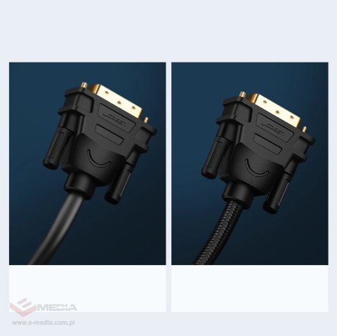 Ugreen kabel przewód HDMI - DVI 4K 60Hz 30AWG 1m czarny (30116)