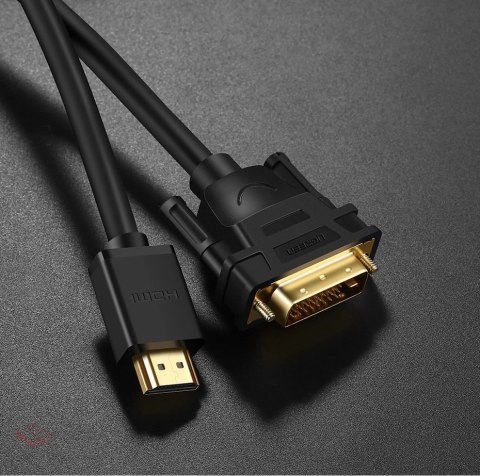 Ugreen kabel przewód HDMI - DVI 4K 60Hz 30AWG 1m czarny (30116)