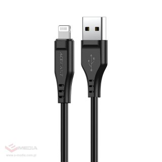 Acefast kabel MFI USB - Lightning 1,2m, 2,4A czarny (C3-02 black)