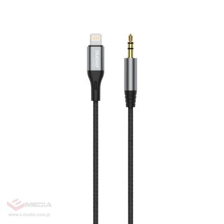 Dudao kabel audio Lightning - mini jack 3.5mm 1m szary (L11PRO)