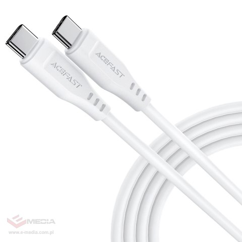 Kabel Acefast C3-03 USB-C - USB-C PD QC 60W 3A 480Mb/s 1,2m - biały