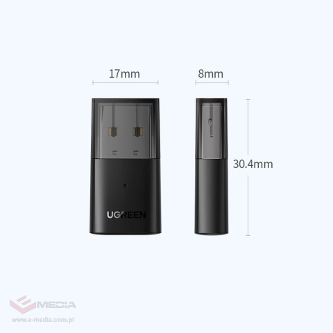 Ugreen adapter transmiter bluetooth do słuchawek Playstation / Nintendo Switch czarny (CM408)