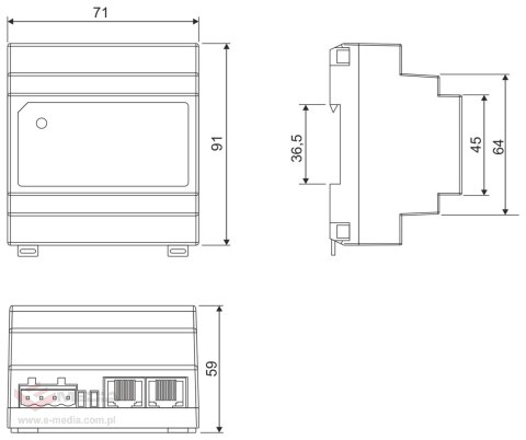 ROZDZIELACZ AUDIO CDNAR/U-DIN ACO