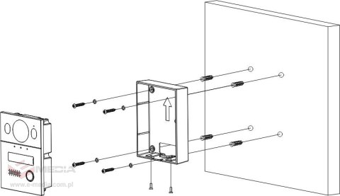 Zestaw wideodomofonowy jednorodzinny hybrydowy 2-wire KTX01(S)