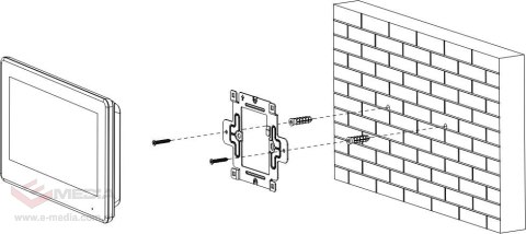 Zestaw wideodomofonowy jednorodzinny hybrydowy 2-wire KTX01(S)