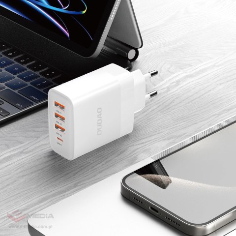 Ładowarka Dudao A5HEU sieciowa 3x USB-A 1x USB-C PD20W - biała