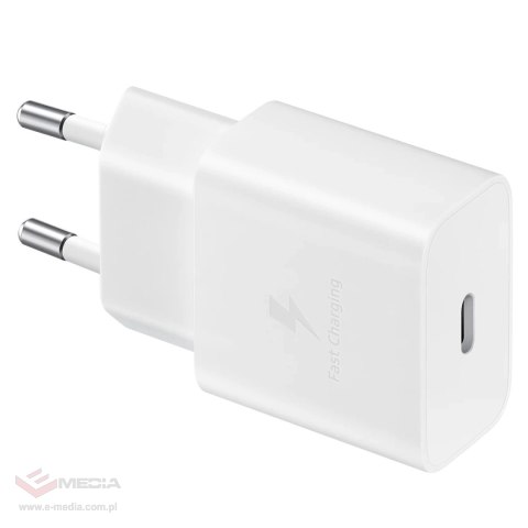 Ładowarka sieciowa Samsung EP-T1510XWEGEU USB-C 15W PD AFC + kabel USB-C - biała