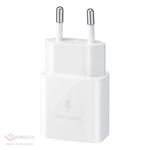 Ładowarka sieciowa Samsung EP-T1510XWEGEU USB-C 15W PD AFC + kabel USB-C - biała