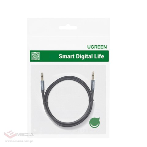 Ugreen kabel audio AUX wtyczka prosta minijack 3,5 mm 2m niebieski (AV112)