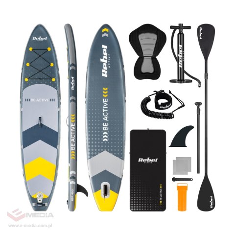 Deska SUP REBEL ACTIVE z siedziskiem 350x81x15, zestaw RBA4501