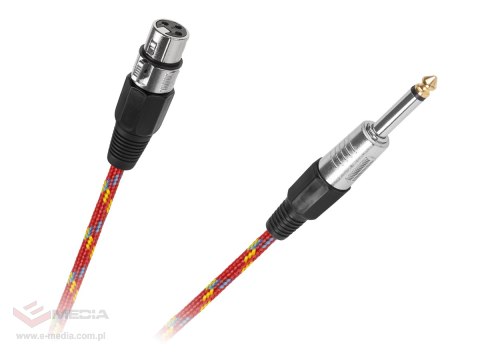 Kabel mikrofonowy gniazdo CANON-wtyk JACK 6.3mm 5m