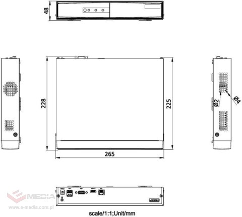 Rejestrator IP HikVision DS-7104NI-Q1/M (D)