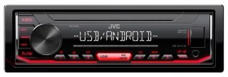 JVC KDX-162 Radio samochodowe USB RED