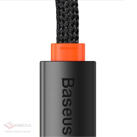 Baseus Lite Series adapter USB Typ A - RJ45 gniazdo LAN 100Mbps czarny (WKQX000001)