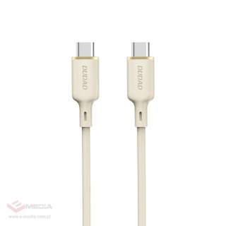 Kabel Dudao L7SCC USB-C - USB-C 100W 2m - beżowy