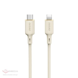 Kabel Dudao L7SCL USB-C - Lightning 30W 1m - beżowy