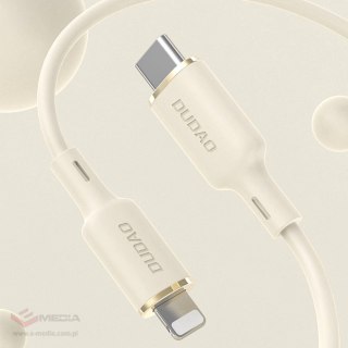 Kabel Dudao L7SCL USB-C - Lightning 30W 1m - beżowy