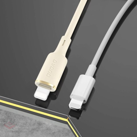 Kabel Dudao L7SCL USB-C - Lightning 30W 1m - beżowy