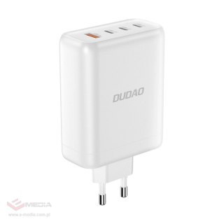 Ładowarka sieciowa GaN Dudao A140EU USB-A / 3xUSB-C PD 140W - biała