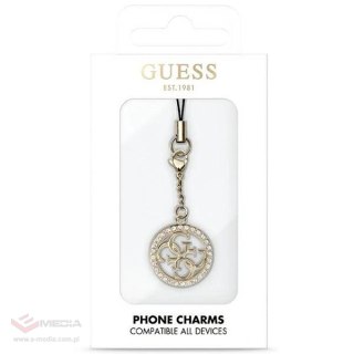 Zawieszka Guess 4G Rhinestone Charm - złota