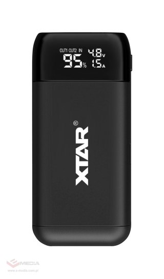 Ładowarka / Power bank do akumulatorów 18650 XTAR PB2S