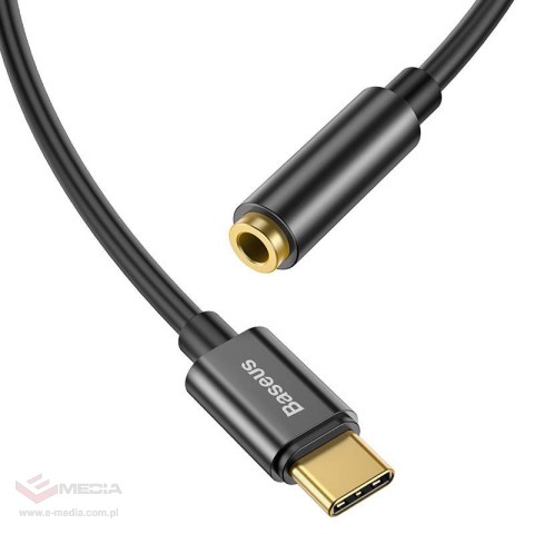 Adapter audio Baseus L54 USB-C + mini jack 3,5mm (czarny)