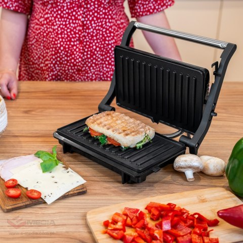 Panini grill TEESA, toster, opiekacz, 1000W, 3 pozycje