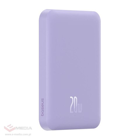 Magnetyczny mini powerbank Baseus 5000mAh 20W (fioletowy)