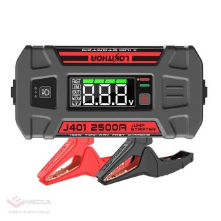 Urządzenie 3 w 1: Jump Starter / Rozrusznik / Booster 2500A + Powerbank 20000mAh + Latarka Lokithor J401