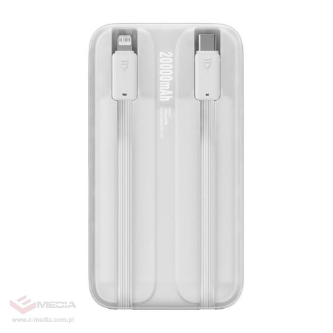 Powerbank Baseus Comet 20000mAh, USB do USB-C, 22.5W (biały)