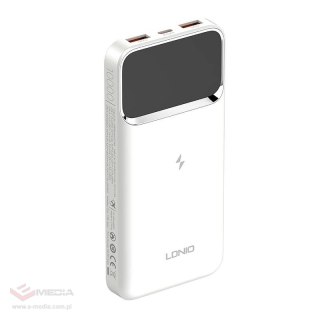 Powerbank LDNIO PQ11, 15W, 10000mah (biały)