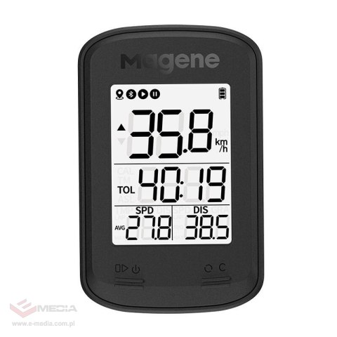 Komputer rowerowy Magene C206pro black, GPS, app