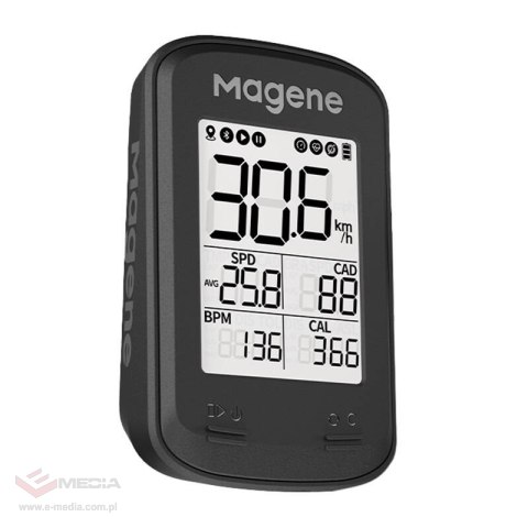 Komputer rowerowy Magene C206pro black, GPS, app