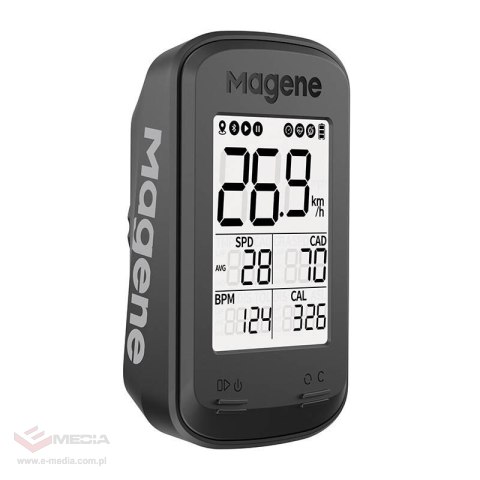 Komputer rowerowy Magene C206pro black, GPS, app