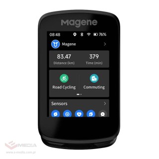 Komputer rowerowy Magene C606, ekran dotykoway, GPS, aplikacja