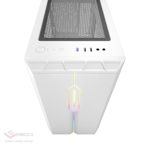 Obudowa komputerowa Darkflash DLM23 LED (biała)