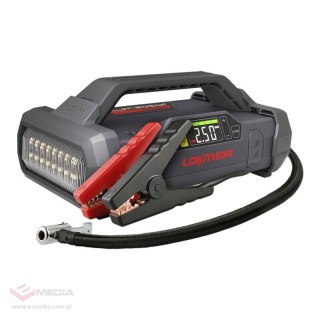 Urządzenie 4 w 1: Jump Starter / Rozrusznik / Booster 2500A + Powerbank 20000mAh + Kompresor + Latarka Lokithor JA302