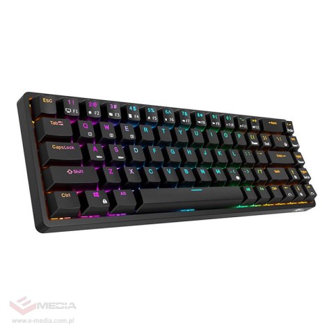 Bezprzewodowa klawiatura mechaniczna Royal Kludge RK837 RGB, Brown switch (czarna)